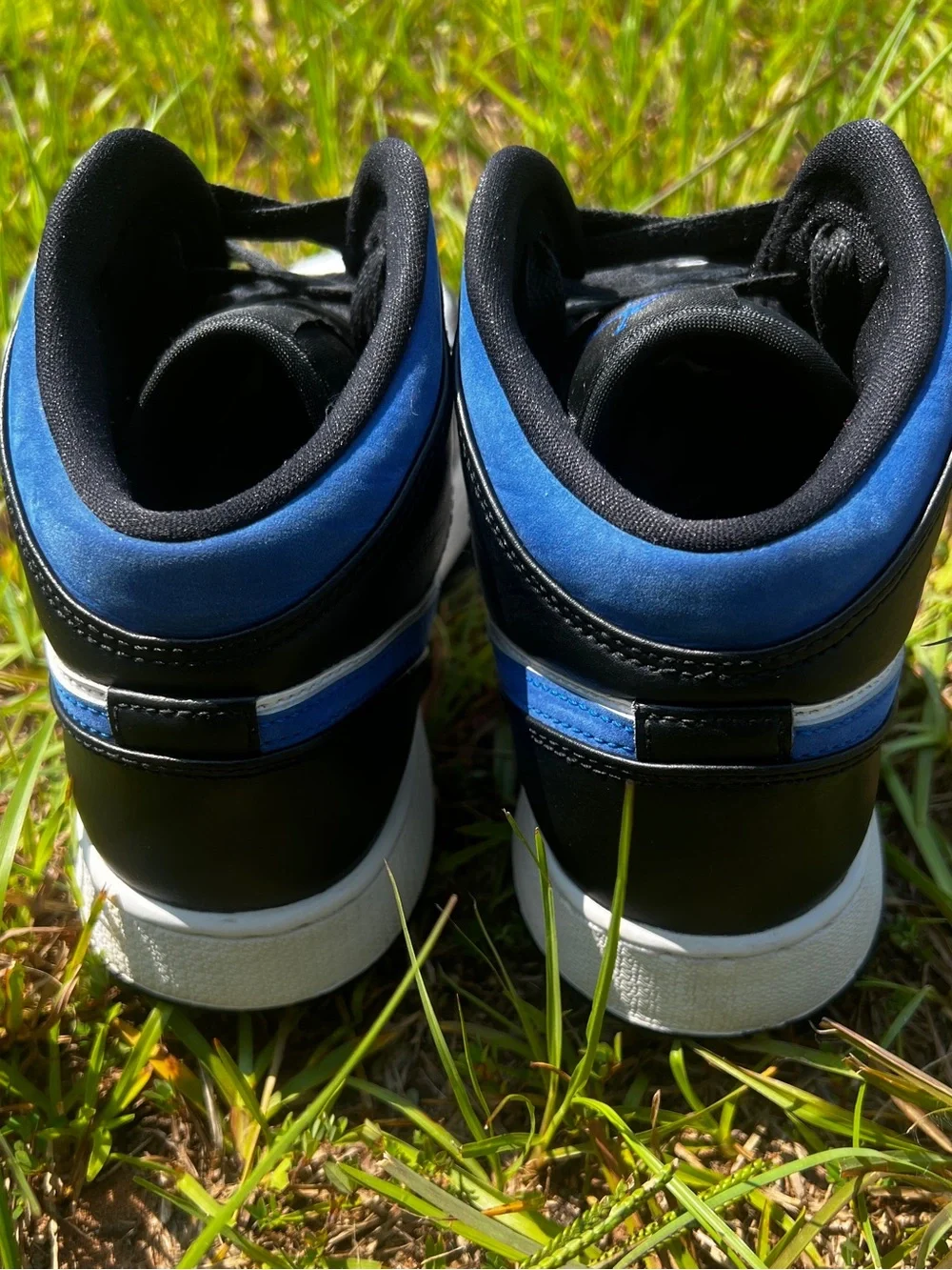 CLEAN Air Jordan size 6.5 Mens 1 Mid Retro Racer Blue shoes
